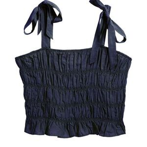 Darling Bloom Strapy Top Navy Size Small